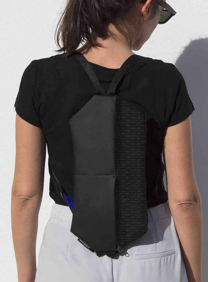 backpack minimal functional design Portuguese brand