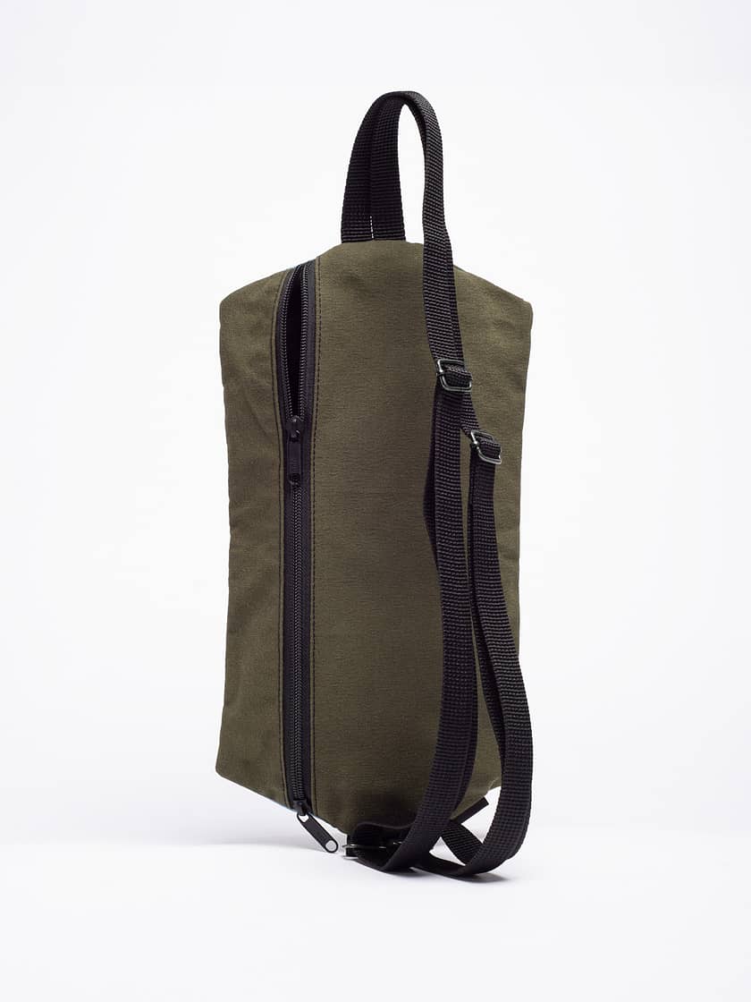 birdwalk backpack handbag green blue cotton back02